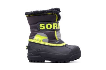 Image of Sorel Childrens Snow Commander Winter Boot, Dark Grey, Warn, 13, 1638111090-13