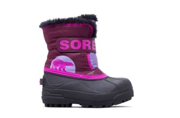 Image of Sorel Childrens Snow Commander Winter Boot, Purple Dahlia,, 12, 1638111562-12