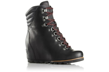 Image of Sorel Conquest Wedge Casual Boot - Women's-Black-Medium-11
