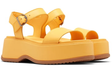 Image of Sorel Dayspring Ankle Strap Sandal - Womens, Yellow Ray/Yellow Ray, 7.5, 2069731-756-7.5