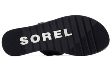 Image of Sorel Ella II Puff Slide Sandals - Womens, Black/Sea Salt, 9 US, 2030551-010-9