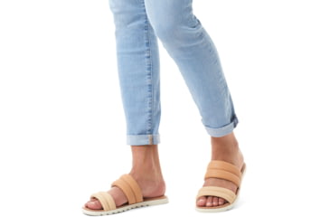 Image of Sorel Ella II Puff Slide Sandals - Womens, Ceramic/Sea Salt, 7 US, 2030551-209-7