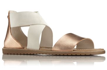 Image of Sorel Ella Leather Sandal, Womens, Natural, 10 US, 1787561120-10