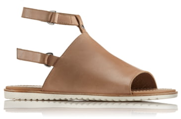 Image of Sorel Ella Mule Strap Leather Sandal, Womens, Sahara, 6 US, 1775751220-6