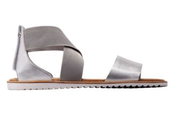 Image of Sorel Ella Sandal Casual Sandals - Womens, Pure Silver, 5, 1843801034-5