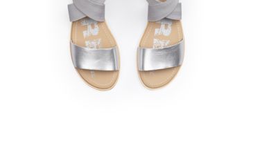 Image of Sorel Ella Sandal Casual Sandals - Womens, Pure Silver, 11, 1843801034-11
