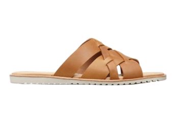Image of Sorel Ella Slide Sandals - Women's, Camel Brown, 5, 1848021224-5