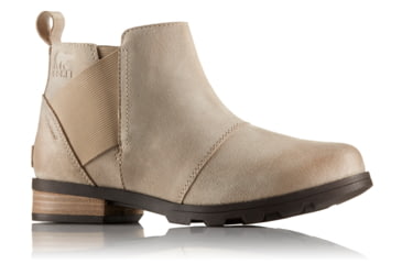 Image of Sorel Emelie Chelsea Waterproof Suede Casual Boot, Womens, Oatmeal, 7.5 US, 1776201241-7.5