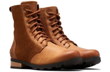 Image of Sorel Emelie Short Lace Boots - Womens, Tuman Camel Brown, 6, 1877051224-6