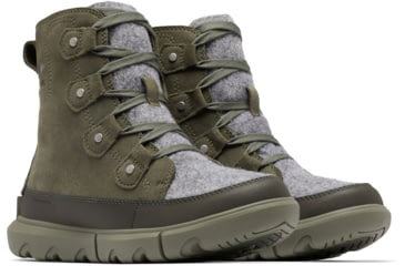 Image of Sorel Explorer Next Joan Cozy Boots - Women's, Stone Green/Alpine Tundra, 5, 20687913975