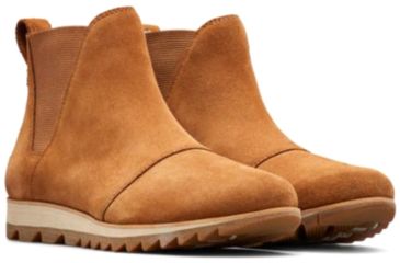 Image of Sorel Harlow Chelsea Boots - Womens, Suede Camel Brown, 6.5, 1870361224-6.5
