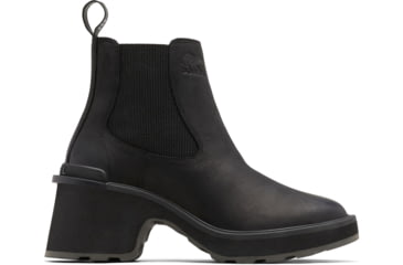 Image of Sorel Hi-Line Heel Chelsea Boot - Womens, Black, Sea Salt, 9.5, 2009131-010-9.5