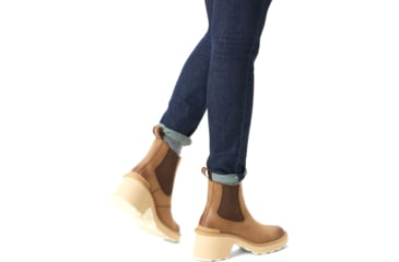 Image of Sorel Hi-Line Heel Chelsea Boot - Womens, Umber, Ceramic, 7, 2009131-261-7