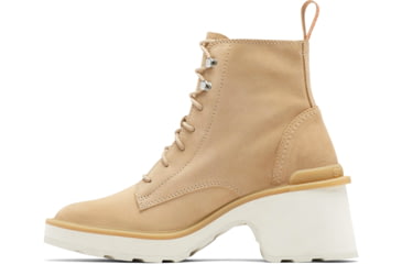 Image of Sorel Hi-Line Heel Lace Boot - Women's, Ceramic, Chalk, 8, 2009141-209-8