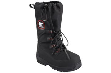 Image of Sorel Intrepid Explorer XT Winter Boot - Mens-Black/Red-Medium-13 US