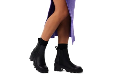 Image of Sorel Joan Now Chelsea Boots - Womens, Black/Black, 10, 2048451-010-10