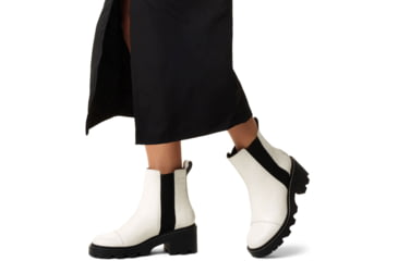 Image of Sorel Joan Now Chelsea Boots - Womens, Sea Salt/Black, 12, 2048451-125-12