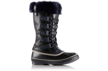 Image of Sorel Joan Of Arctic Obsidian Winter Boot - Women's-Black/Collegiate Navy-Medium-6