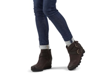Image of Sorel Joan Of Arctic Wedge II Buckle Bootie - Womens, Blackened Brown, 9 US, 1920901205-9