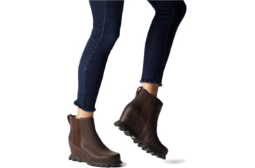 Image of Sorel Joan Of Arctic Wedge III Chelsea Bootie - Women's, Blackened Brown, Black, 9.5, 1978171-205-9.5