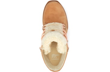 Image of Sorel Joan Of Arctic Wedge III Lace Cozy Bootie - Women's, Tawny Buff, Gum 2, 9.5, 1951151-253-9.5
