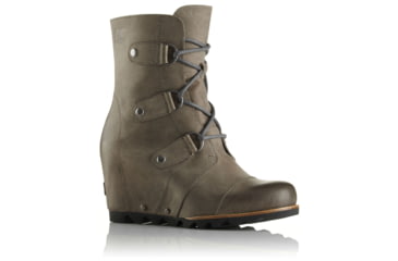 Image of Sorel Joan Of Arctic Wedge Mid Casual Boot - Women's-Dark Fog-Medium-8.5