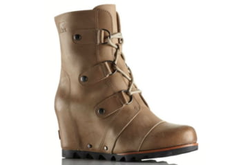 Image of Sorel Joan Of Arctic Wedge Mid Casual Boot - Women's-Fossil-Medium-9 US