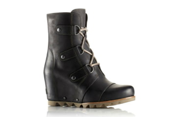 Image of Sorel Joan Of Arctic Wedge Mid Casual Boot - Womens-Black-Medium-11 US