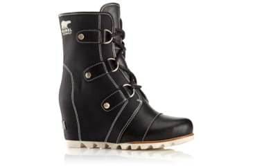 Image of Sorel Joan Of Arctic Wedge Mid X Celebration Casual Boot - Women's-Black/Natural-Medium-5