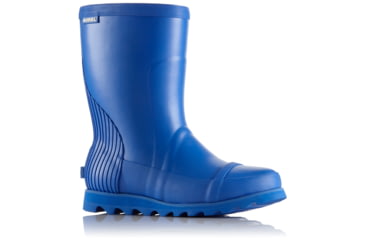 Image of Sorel Joan Rain Short Rubber Boot, Womens, Blue Macaw/Hot Coral, 9.5 US, 1717601409-9.5