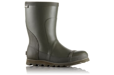 Image of Sorel Joan Rain Short Rubber Boot, Womens, Nori/Zest, 7.5 US, 1717601383-7.5