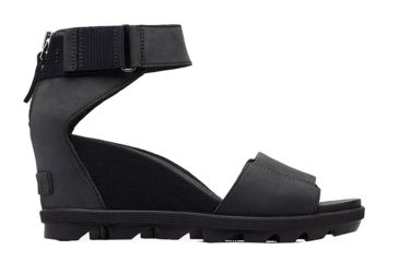 Image of Sorel Joanie Ii Ankle Strap Casual Sandals - Womens, Black, 9-5, 1841101010-9-5