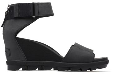 Image of Sorel Joanie Ii Ankle Strap Casual Sandals - Womens, Black, 9.5, 1841101010-9.5