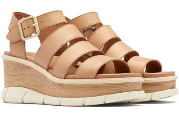 Image of Sorel Joanie III Ankle Strap Sandals - Womens, Honest Beige/Chalk, 9.5 US, 1999391-247-9.5