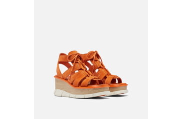 Image of Sorel Joanie III Lace Wedge Sandals - Womens, Desert Sun/Chalk, 10 US, 1999371-806-10
