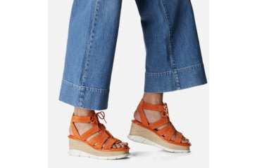 Image of Sorel Joanie III Lace Wedge Sandals - Womens, Desert Sun/Chalk, 10 US, 1999371-806-10