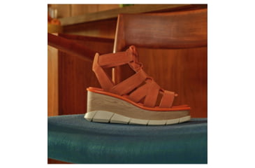 Image of Sorel Joanie III Lace Wedge Sandals - Womens, Desert Sun/Chalk, 10 US, 1999371-806-10