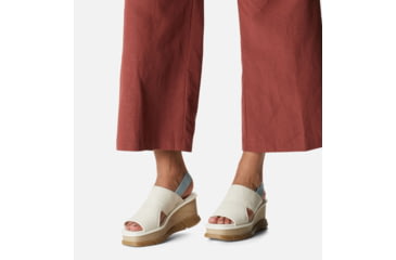 Image of Sorel Joanie III Slingback Wedge Sandals - Womens, Chalk/Crushed Blue, 7.5 US, 1999421-191-7.5