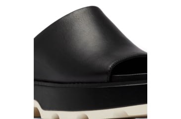 Image of Sorel Joanie IV Slide Wedge Sandals - Womens, Black/Sea Salt, 5.5, 2069791-010-5.5