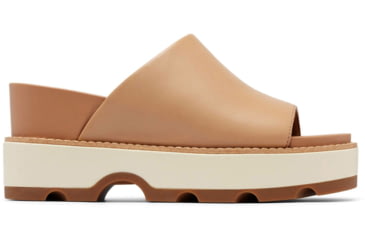 Image of Sorel Joanie IV Slide Wedge Sandals - Womens, Honest Beige/Gum 2, 10, 2069791-246-10