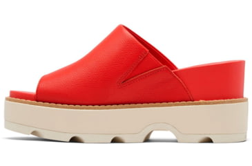 Image of Sorel Joanie IV Slide Wedge Sandals - Womens, Red Glo/Sea Salt, 6, 2069791-617-6