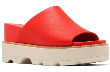 Image of Sorel Joanie IV Slide Wedge Sandals - Womens, Red Glo/Sea Salt, 6, 2069791-617-6