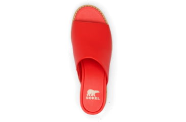 Image of Sorel Joanie IV Slide Wedge Sandals - Womens, Red Glo/Sea Salt, 6, 2069791-617-6