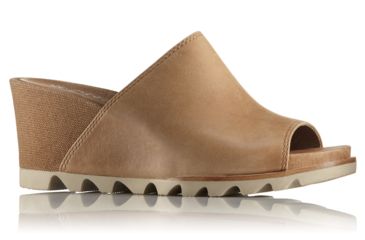 Image of Sorel Joanie Mule II Leather Sandal, Womens, Camel Brown, 6 US, 1775901224-6