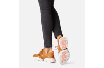 Image of Sorel Kinetic Impact Lace Sneakers - Womens, Burnished Amber, Coral Glow, 11, 1942111-795-11