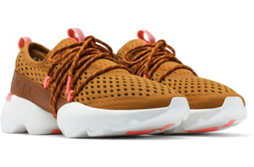 Image of Sorel Kinetic Impact Lace Sneakers - Womens, Burnished Amber, Coral Glow, 8, 1942111-795-8