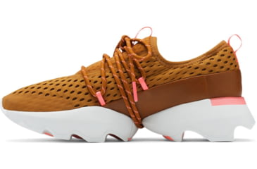 Image of Sorel Kinetic Impact Lace Sneakers - Womens, Burnished Amber, Coral Glow, 8, 1942111-795-8
