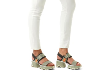 Image of Sorel Kinetic Impact Slingback Heel Sandals - Womens, Safari/Jet, 8 US, 2030481-348-8