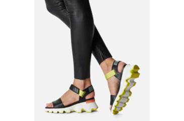 Image of Sorel Kinetic Sandals - Womens, Black/Sea Salt, 9 US, 1891901-012-9