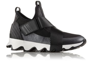 Image of Sorel Kinetic Sneak Casual Shoes - Women's, Black, White, 6, 1776271010-6